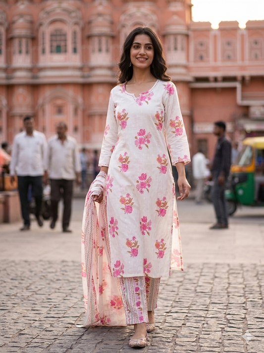 Petal Perfect: The White Floral Set